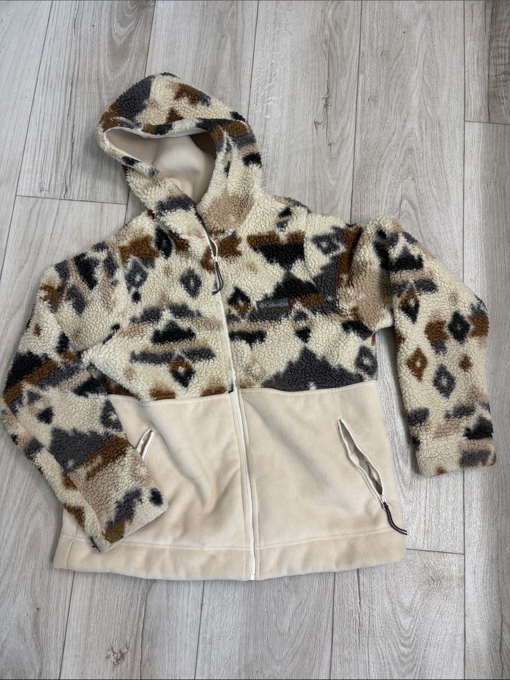 Columbia Aztec Sherpa zip up sweater